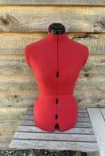 Red Dressmakers Dummy Mannequin Torso With Instructions