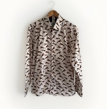 Claudio Lugli Hemd Herren XXL 2XL Rosa Langarm Italy Zigarette Zigarre Smoke