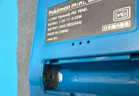 Nintendo Pokemon mini Console Upa Blue with Game (Pokemon Party Mini) Tested