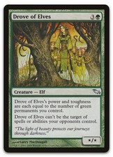 Drove of Elves #112 (LP) Shadowmoor SHM Magic MTG