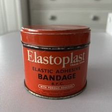 Vintage tin  Elastoplast Adhesive Bandage Tin. Width 2in (5 cm) empty. 