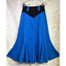 Chaparrel Ridge Womens Sz 7/8 VTG Trumpet Skirt Cotton Rodeo Queen High Waisted