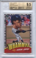 *BGS 9.5 Gem Mint* WHAMMY! ON FIRE 🔥AARON JUDGE 2018 Panini Donruss Whammy! #W4