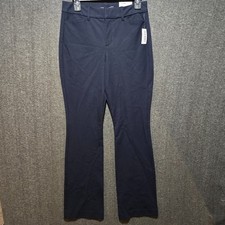 Old Navy Pants Womens 4 Navy Blue High-Rise Pixie Flare Secret-Smooth Pockets