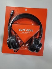 Surf Onn USB Headset with Built-in Microphone BRAND New