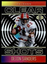2021 Panini Illusions Clear Shots Blue Deion Sanders #CS-10