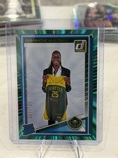 Dominique Malonga 2025 Panini Donruss Rookie Teal Laser7 /125 #89 Seattle Storm