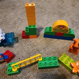 LEGO DUPLO 6136 My First Zoo set - giraffe tiger elephant Incomplete