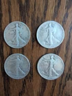 1943 Walking Liberty Half Dollar Silver 90% Lot of 4  Very Fine