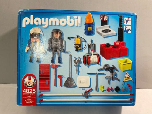 Playmobil 4825 Emergency Rescue Firefighters Fireman Playset Germany New - Picture 1 of 5