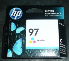 New Genuine HP 97 Tri-Color Ink Cartridge C9363WN - Expired 2014