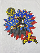 Vintage 90s Mighty Morphin Power Rangers T Shirt Single Stitch Small 1994 Saban