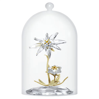 Swarovski Crystal Florere 130th Anniversary Bell Jar Flower