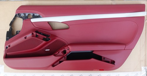 PORSCHE 991 2012 18 TURBO S GTS CARREA S 4 BORDEAUX RED LEATHER R DOOR PANEL - Picture 12 of 20