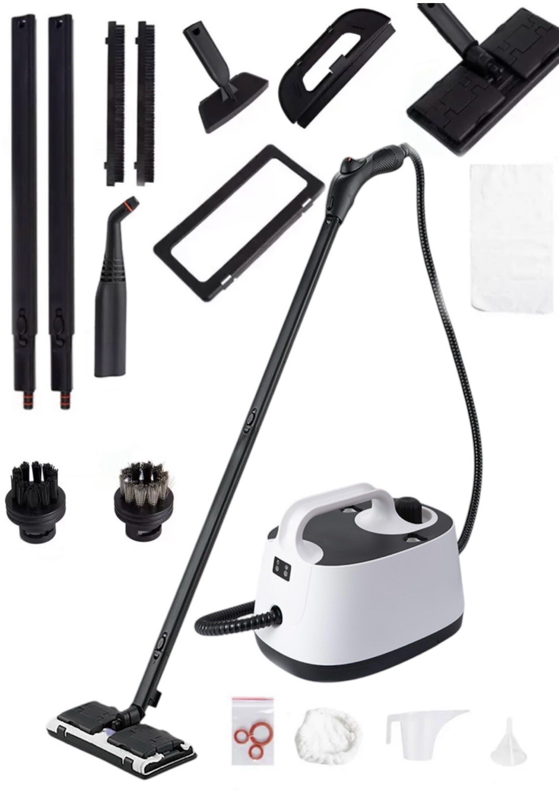 Steam Cleaner with 60.87Oz Tank, 16 Accessories, Heavy Duty Multi-Purpose Steamer for Deep Cleaning Floors, Upholstery, and More-image