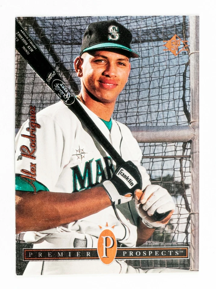 Juego completo de béisbol 1994 Upper Deck SP (200) Alex Rodríguez, Derrek Lee novato Foto 3 de 4