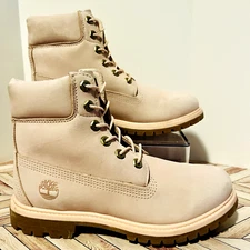 Timberland Premium 6" Waterproof Light Pink Nubuck Women 7.5 Boot TB 0A5SRF 662