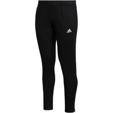 Women's ADIDAS BLACK WARM-UP PANTS Volleyball Track Taper Zip Leg / Primegreen
