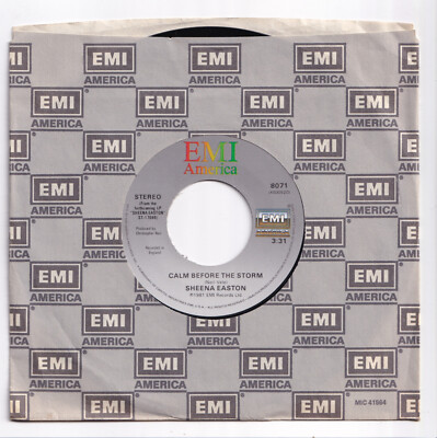 (AF625) Sheena Easton, Calm Before The Storm - 1981 - 7 inch vinyl