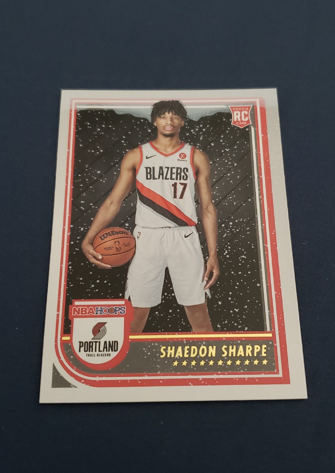 2022-23 NBA Hoops Shaedon Sharpe RC Rookie Card #237 Trail Blazers