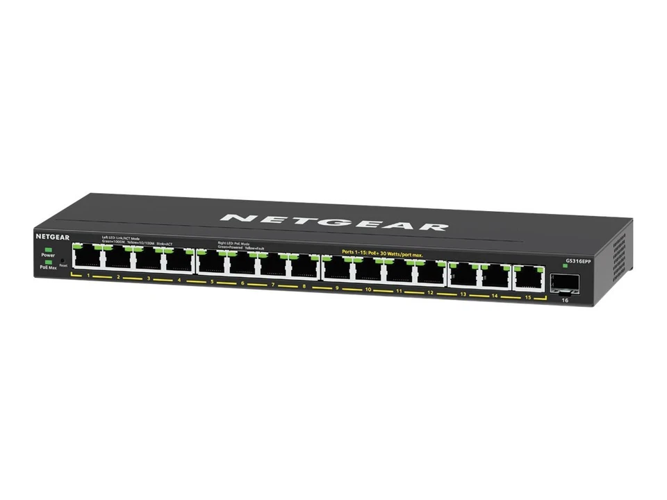 Netgear GS316EPP-100PES Switch II price incl VAT 3 yr warranty* B2B