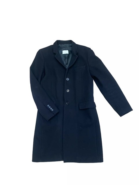 Sandro  Black Wool Coat Apollo  Size S