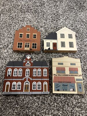 Lot of 4 The Cats Meow Horace Mann School, Nell s Stems and Stitches, Etc.