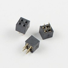 20Pcs 2mm 2.0mm Pitch 2x2 Pin 4 Pin Female Dual Row Straight Pin Header Strip