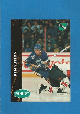 Ken Sutton RC 1991-92 Parkhurst NHL Hockey Rookie #239 (MINT) Buffalo ...