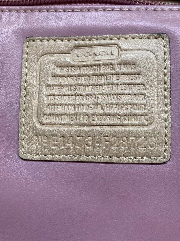 Coach ~ Charlie тисненый питон кожаная сумочка бывшая в употреблении - Изображение 4 из 4