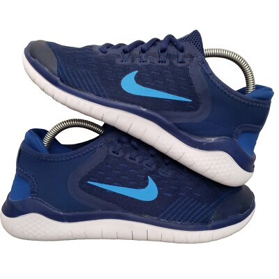 Nike Free RN 2019 Youth Size 5Y Big Kids Blue Running Shoes AH3451