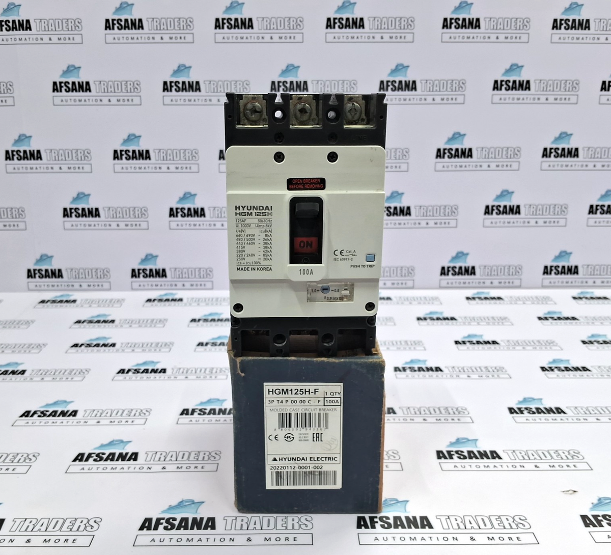 NEW HYUNDAI | HGM 125H-F | 3P | 100A | MOLDED CASE CIRCUIT BREAKER