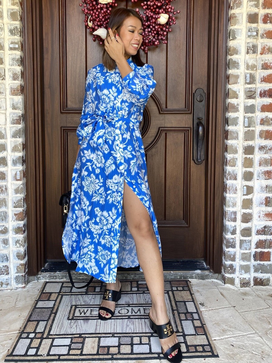 knee length dresses for ladies Leo Lin Zara Shirt Midi Dress  Erica Wilson