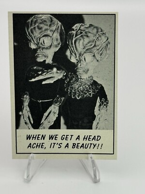 1966 Topps MONSTER LAFFS #64 WHEN WE GET A HEAD ACHE, IT S A BEAUTY!!