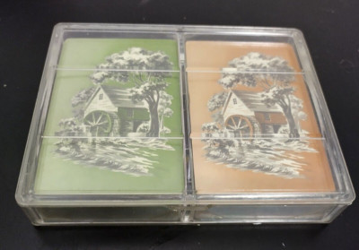 Vintage Millstream Playing Cards, Sealed, New Whitman Plastic Coated Double Deck