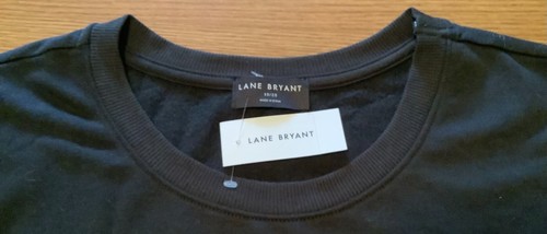 Lane Bryant - Black Soft Fleece / Shirt - 18/20 - With Hearts / Long Sleeves - Picture 6 of 10