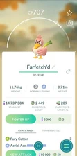 Pokémon🔄Trade🔄Go Shiny Farfetchd ✨