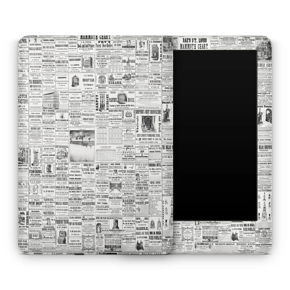 Newspaper Design Amazon Kindle Skin | Kindle Skin Vinyl Wrap - All Kindle Models - Image 2 of 4
