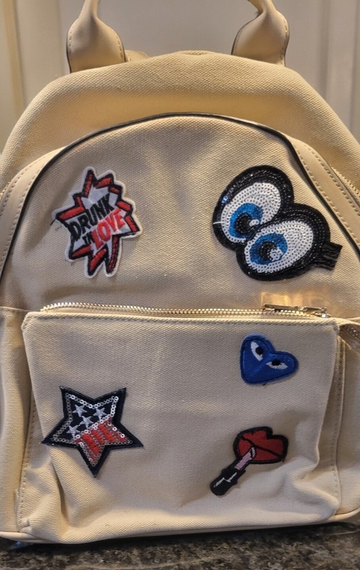 Backpack With Patch Set Brown 13x13
