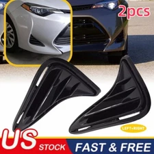 Fog Light Cover For 2017-2019 Toyota Corolla LE XLE CE Left & Right Gloss Black