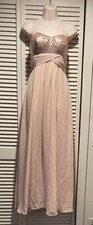 christina wu Celebration gown Size 6 style 22615 Rose Gold Sequin Bodice Pink