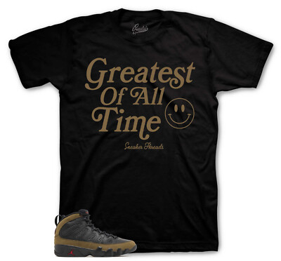 Shirts To Match Jordan 9 Olive Sneaker Tees - Goat Shirt