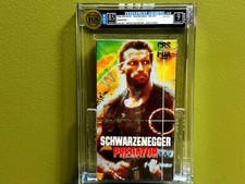 Predator VHS IGS 8.5 Box / 9.0 Seal 1988 1ST PRINT WHITE CBS/FOX Watermarks
