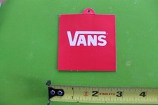 VANS Shoes Off The Wall Red White Classic OG Skateboarding Clothing Tag STICKER
