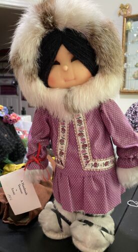 vintage alaskańska lalka eskimoska - Zdjęcie 1 z 3