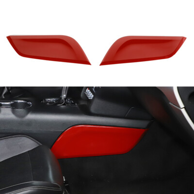 Center Console Gear Shift Side Cover Panel Trim Bezel For Ford Mustang 2015+ Red