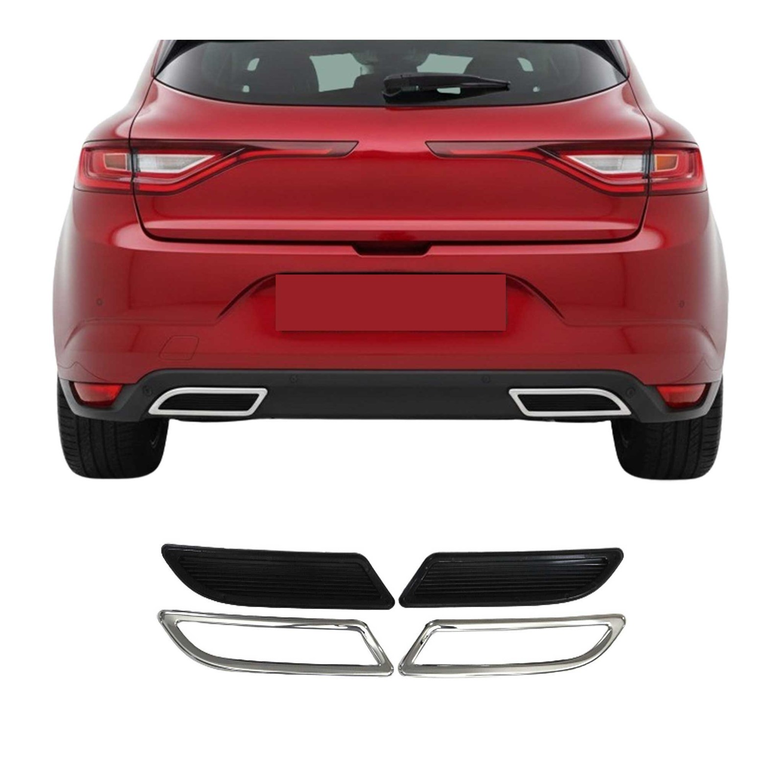 Cadre d'échappement contre la rouille pour Renault Megane IV en acier inox stable