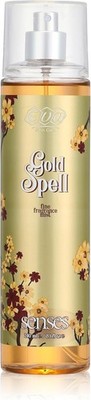 2 X Eva Skin Care Senses Body Splash Gold Spell With Floral Fragrance 240 ml