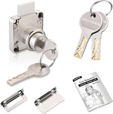 Cabinet Locks with Keys, Home Desk Lock for Drawer 7/8" Office Furniture Drawer