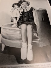 8 1/2"x 11" PHOTO Advertising Sheet- SHIRLEY TEMPLE her doll